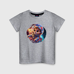 Детская футболка Космический котёнок в скафандре