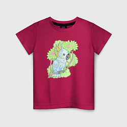 Детская футболка Забавный попугай какаду