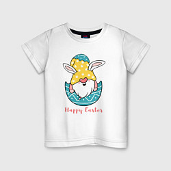 Детская футболка Пасхальный гном с ушками