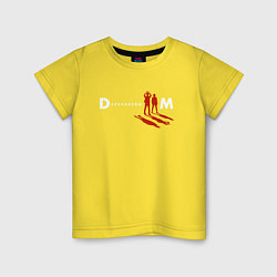 Футболка хлопковая детская Depeche Mode - Spirit of Fletcher, цвет: желтый