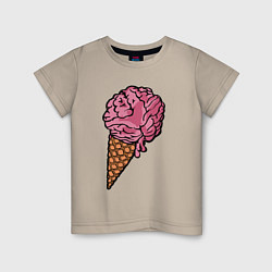 Детская футболка Brain ice cream