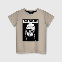 Детская футболка Cat cobain