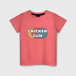 Детская футболка Chicken gun круги