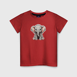 Детская футболка Красивый африканский слоненок