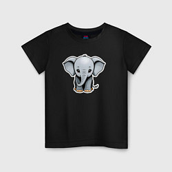 Детская футболка Веселый африканский слоненок