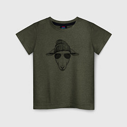 Детская футболка Овечка в шапке