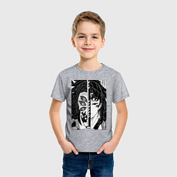 Футболка хлопковая детская Клинок рассекающий демонов Ериичи Цугикуни Кокушиб, цвет: меланж — фото 2
