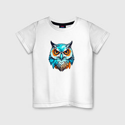 Детская футболка Яркая птица сова