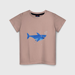 Детская футболка Синяя акула