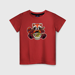Детская футболка Голодная панда