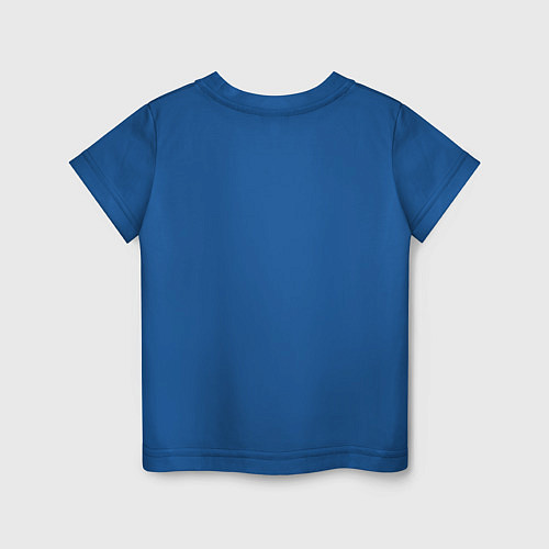 Детская футболка Offline улыбка смайла / Синий – фото 2