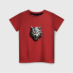 Детская футболка Злой и страшный серый волк
