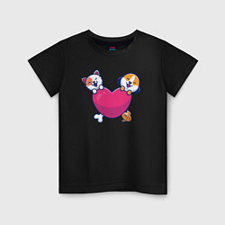 Детская футболка Котик и пёсик
