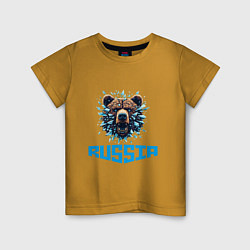 Детская футболка Russian bear head