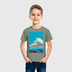 Футболка хлопковая детская Тихиро Огино, цвет: авокадо — фото 2