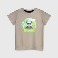 Детская футболка Забавная панда