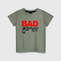 Детская футболка Bad boy with gun