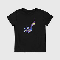 Детская футболка Фиолетовый павлин