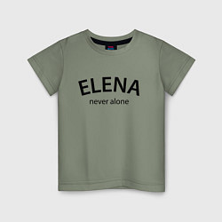 Детская футболка Elena never alone - motto