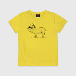 Детская футболка Новогодний минипиг