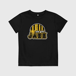 Футболка хлопковая детская У нас есть джаз, цвет: черный
