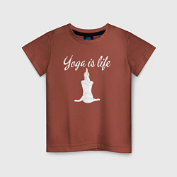 Детская футболка Yoga is life