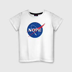 Детская футболка Nope NASA