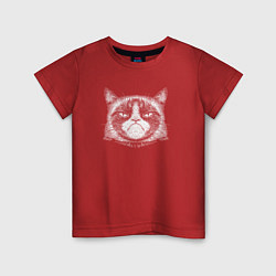Детская футболка Мем Grumpy cat