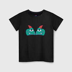 Детская футболка Две глазастые ящерицы