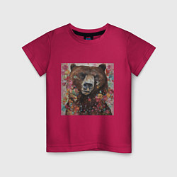 Детская футболка Яркий медведь