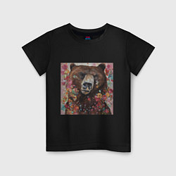 Детская футболка Яркий медведь