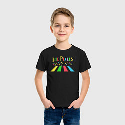 Футболка хлопковая детская The pixels, цвет: черный — фото 2