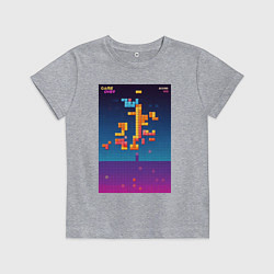 Детская футболка Синтвейв тетрис