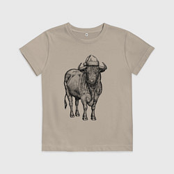 Детская футболка Новогодний бык