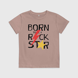 Детская футболка Рождён быть рок звездой