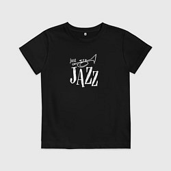 Детская футболка Just jazz in white
