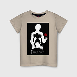Детская футболка Тетрадь смерти Рюк яблоко