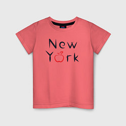 Детская футболка New York apple