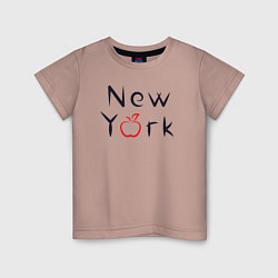 Детская футболка New York apple