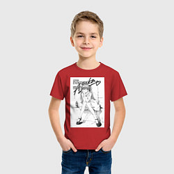 Футболка хлопковая детская Евангелион Аска Сорью, цвет: красный — фото 2