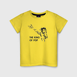 Детская футболка Michael Jackson - the king of pop