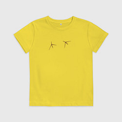 Детская футболка Птичьи следы лапки