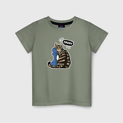 Детская футболка Кошка Юся и шахматная пешка