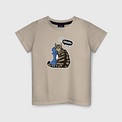 Детская футболка Кошка Юся и шахматная пешка