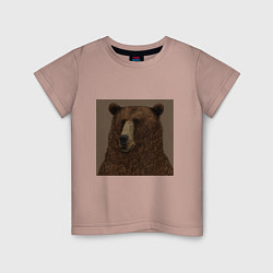 Детская футболка Медведь странный