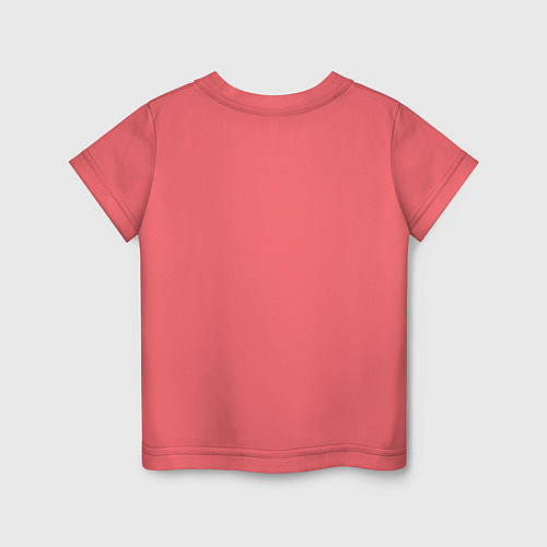Детская футболка Ай вонт би енот / Коралловый – фото 2