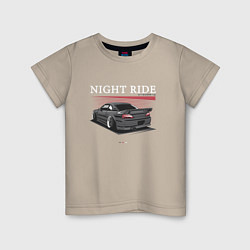 Детская футболка Nissan skyline night ride