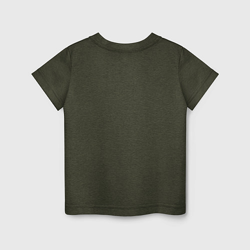 Детская футболка Еда сон мур / Меланж-хаки – фото 2