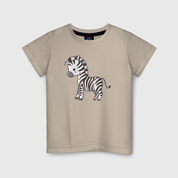 Детская футболка Маленькая зебра