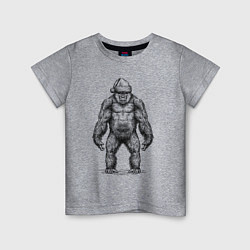Детская футболка Новогодняя горилла